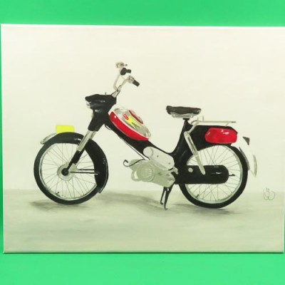 Handgeschilderd Canvas Puch VS-50 Handgeschilderd Canvas Puch VS-50