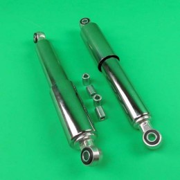 Rearshock absorber set Custom 300mm chrome Puch Maxi