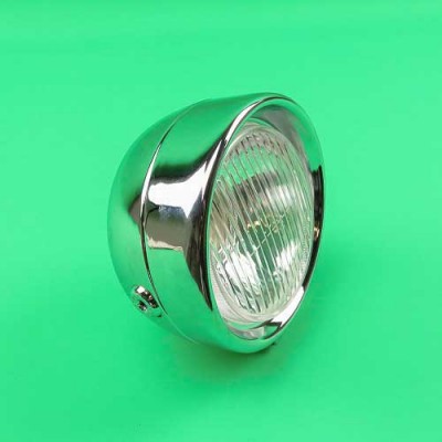 Koplamp classic rond chroom Puch Maxi