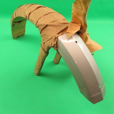 Voorspatbord zilver origineel Puch Maxi-N